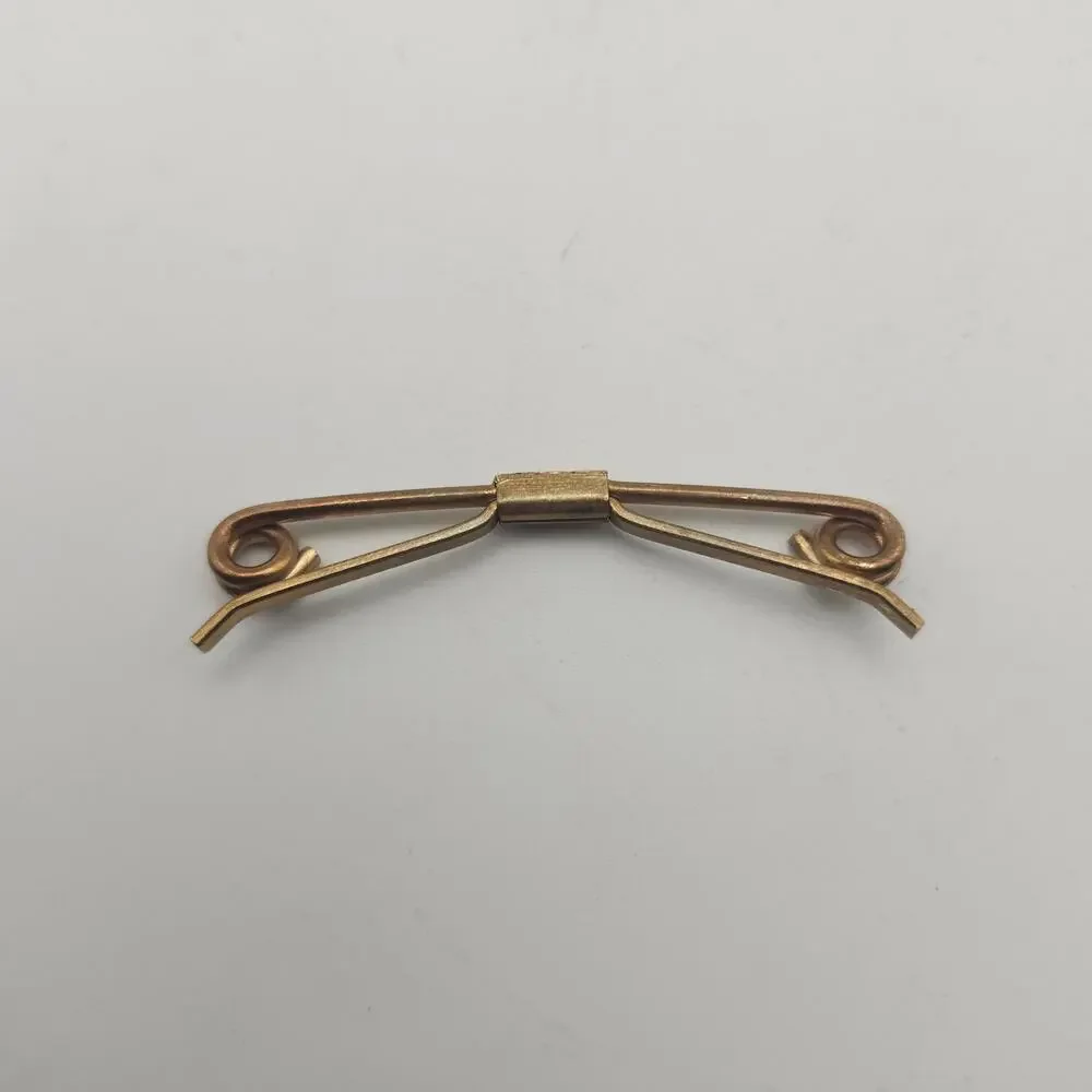 Lot 4 Tie Bar Clip Backs Replacement Hardware Parts Gold Silver Vintage‎ Style